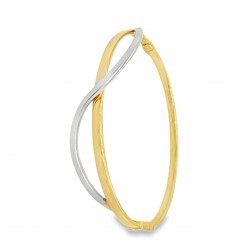 Pre Owned 9ct Two Tone Bangle ZB880